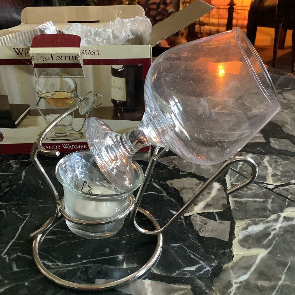 New wine enthusiast brandy 3 -piece warmer set